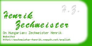 henrik zechmeister business card